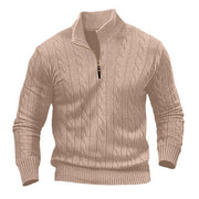 Mens Half Zip Knit Sweater