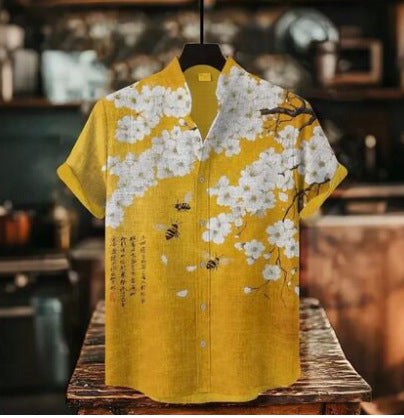 Digital Print Short-Sleeve Shirt