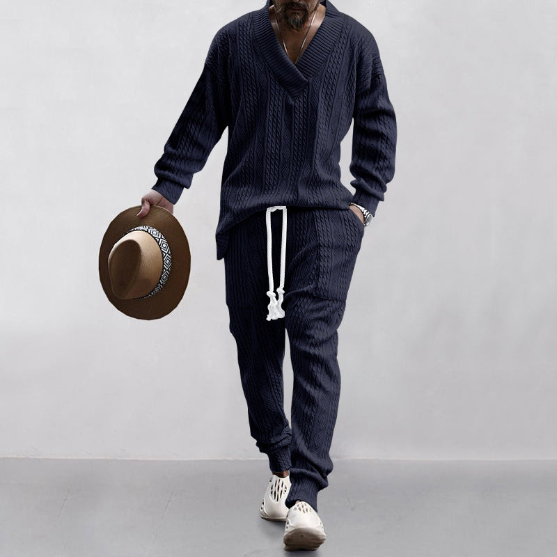 Nexus Arc Jacquard Knit Two-Piece Set