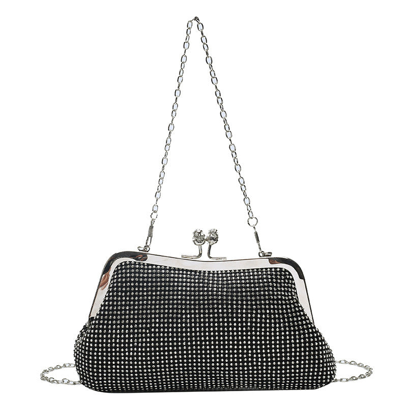 Rhinestone Mesh Evening Bag