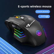 Wireless Gaming Mouse with Silent Click and RGB Lighting
