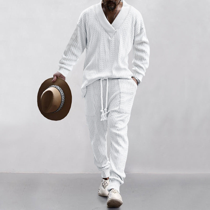 Nexus Arc Jacquard Knit Two-Piece Set