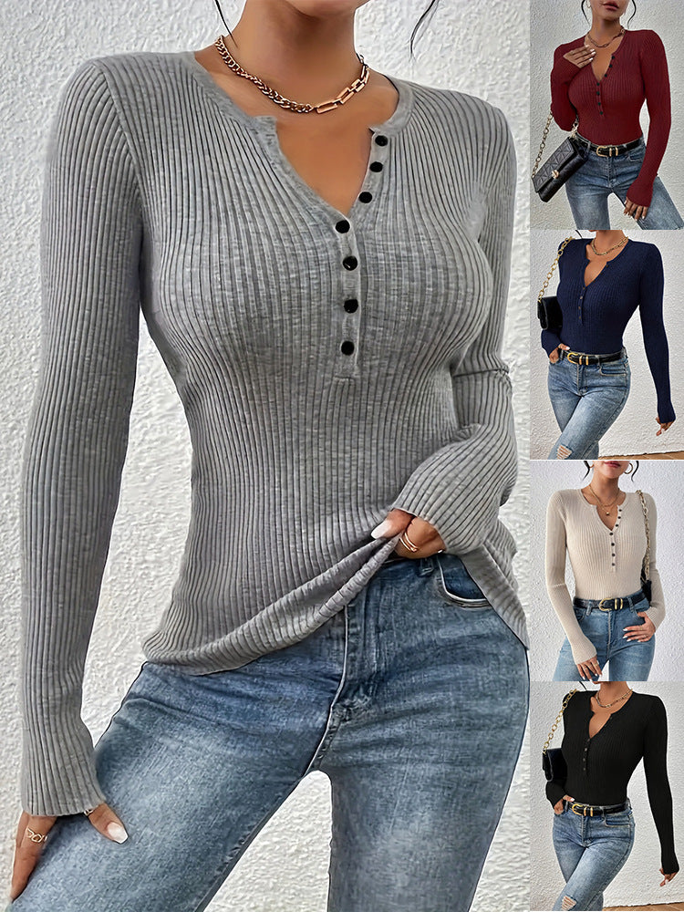Womens Slim Fit Knit Sweater