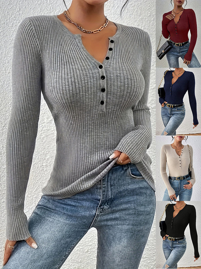 Womens Slim Fit Knit Sweater