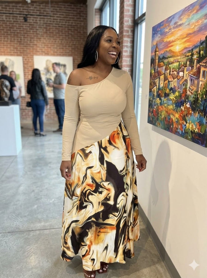 Big Skirt Swing Dress
