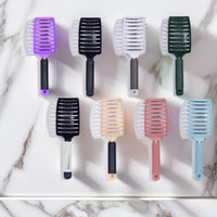 Hairdressing comb, ribbed comb