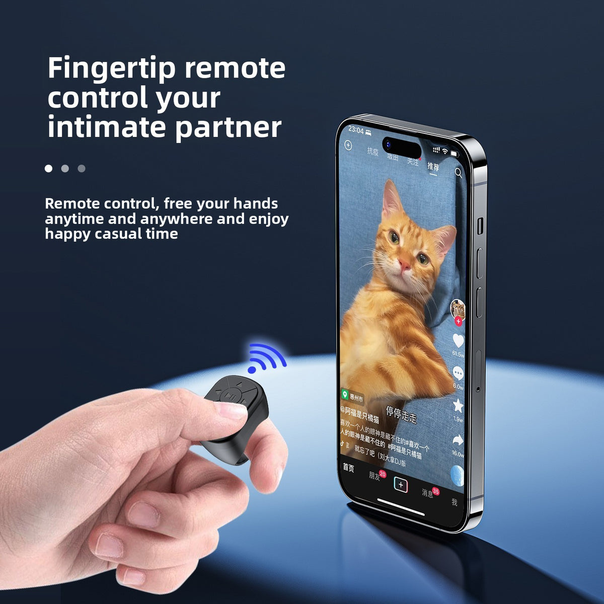 Bluetooth Selfie Ring Remote