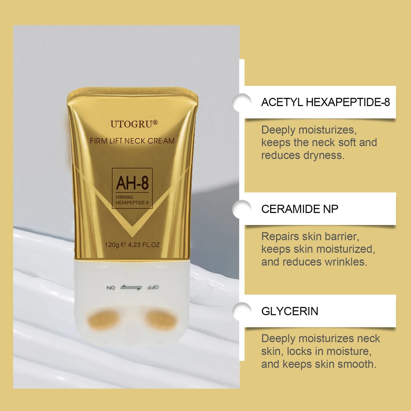 Peptide Roller Beauty Neck Cream