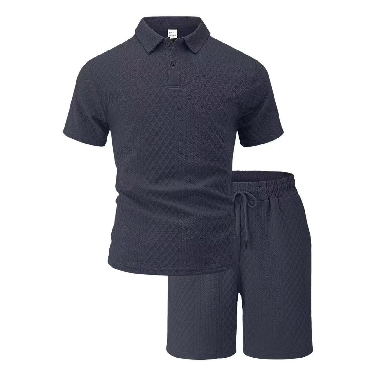 Jacquard Quick-Dry Polo & Shorts Set