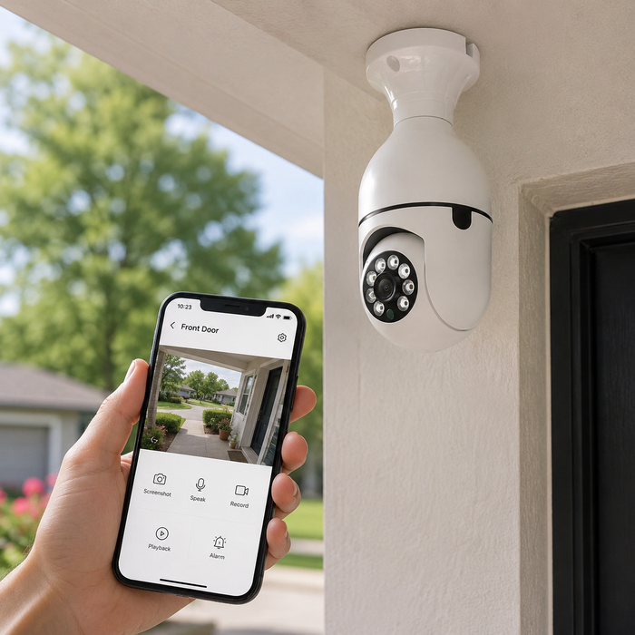 360-Degree Bulb Security Camera