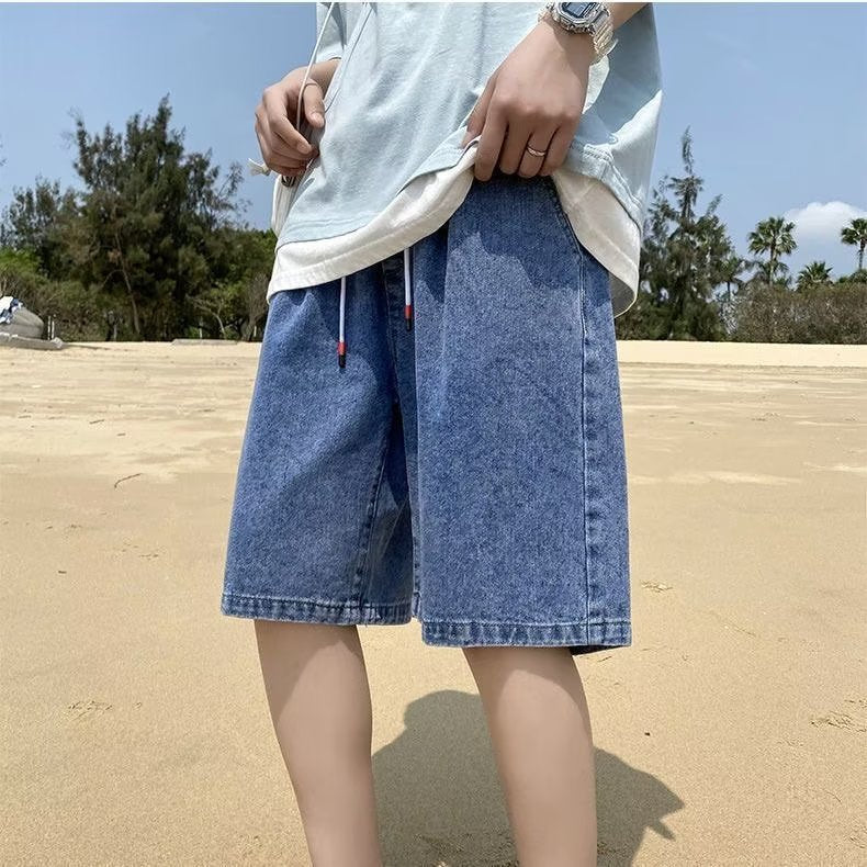Men's Distressed Denim Shorts