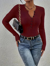 Womens Slim Fit Knit Sweater