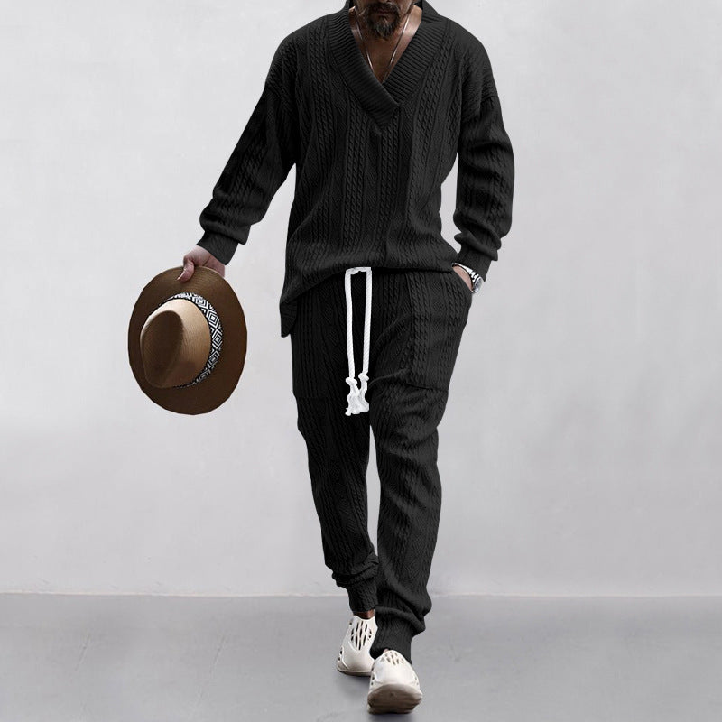 Nexus Arc Jacquard Knit Two-Piece Set