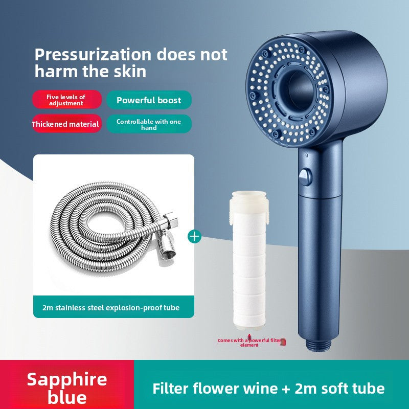 Turbo Air Booster Shower Head with Filter