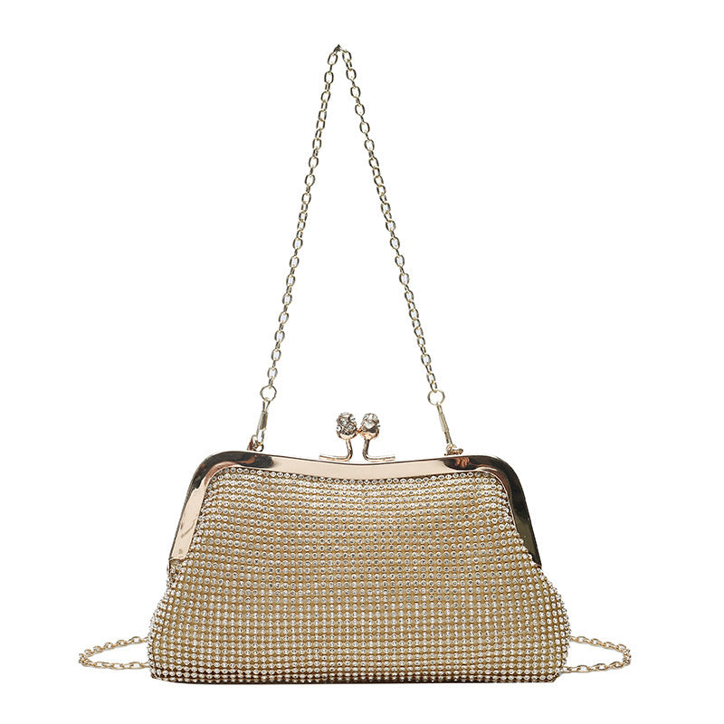 Rhinestone Mesh Evening Bag
