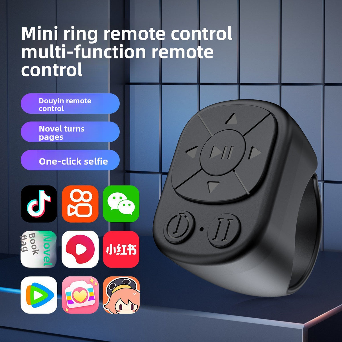 Bluetooth Selfie Ring Remote