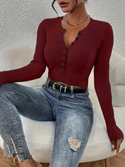 Womens Slim Fit Knit Sweater