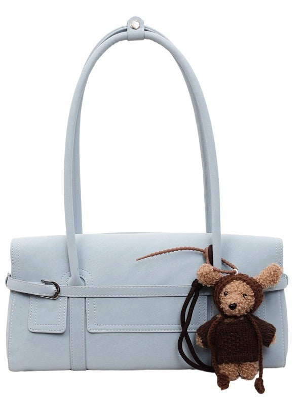 Retro Suede Baguette Bag