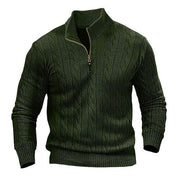 Mens Half Zip Knit Sweater