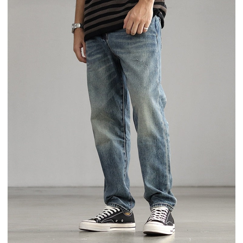 Retro Straight-Fit Denim Jeans