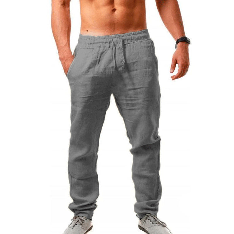 Men's Cotton Linen Sports Pants