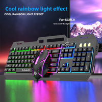 Mechanical Feel Keyboard and Mouse Set with Backlit Keys