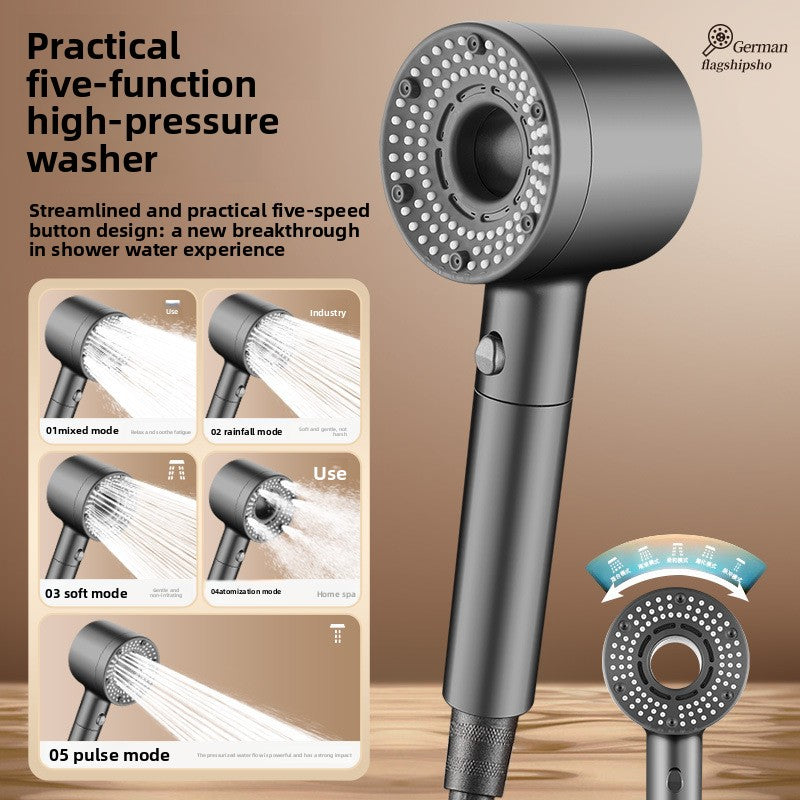 Turbo Air Booster Shower Head with Filter