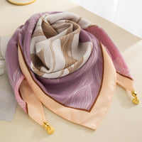 Magnetic Buckle Cotton Square Scarf
