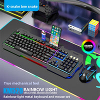 Mechanical Feel Keyboard and Mouse Set with Backlit Keys