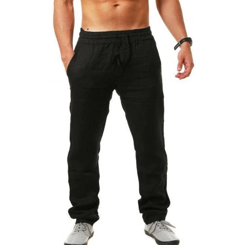 Men's Cotton Linen Sports Pants