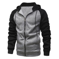 Cross-Border Men's Hooded Cardigan Sweatshirt Loose Zipper Raglan Long-Sleeved Men's Jacket