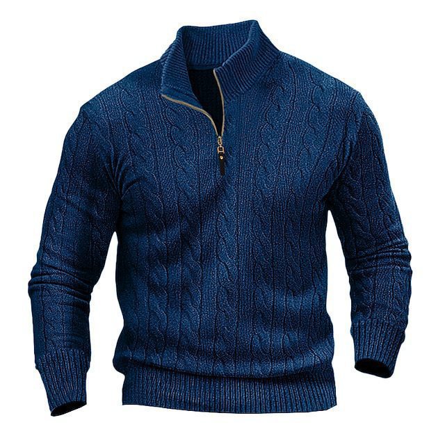 Mens Half Zip Knit Sweater