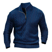 Mens Half Zip Knit Sweater