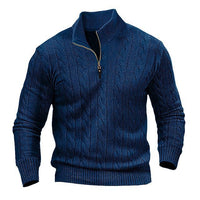Mens Half Zip Knit Sweater