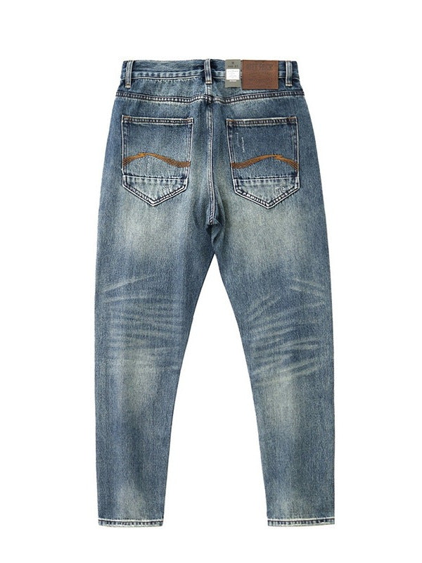 Retro Straight-Fit Denim Jeans