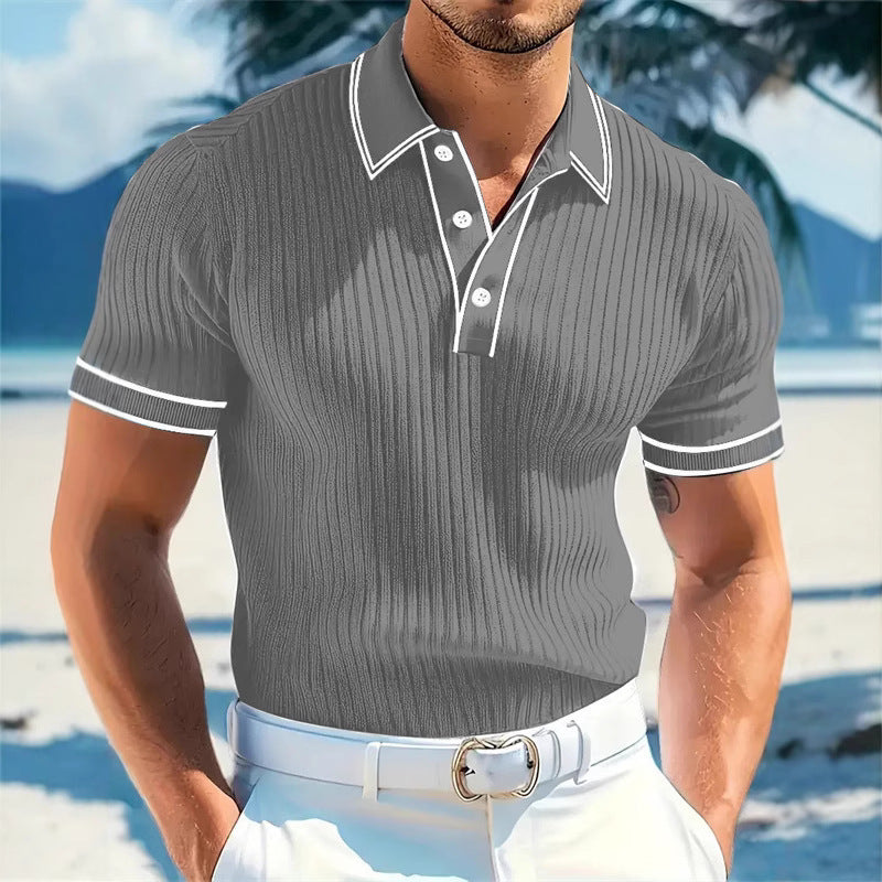 Color-Block Polo Shirt