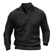 Mens Half Zip Knit Sweater