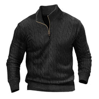 Mens Half Zip Knit Sweater
