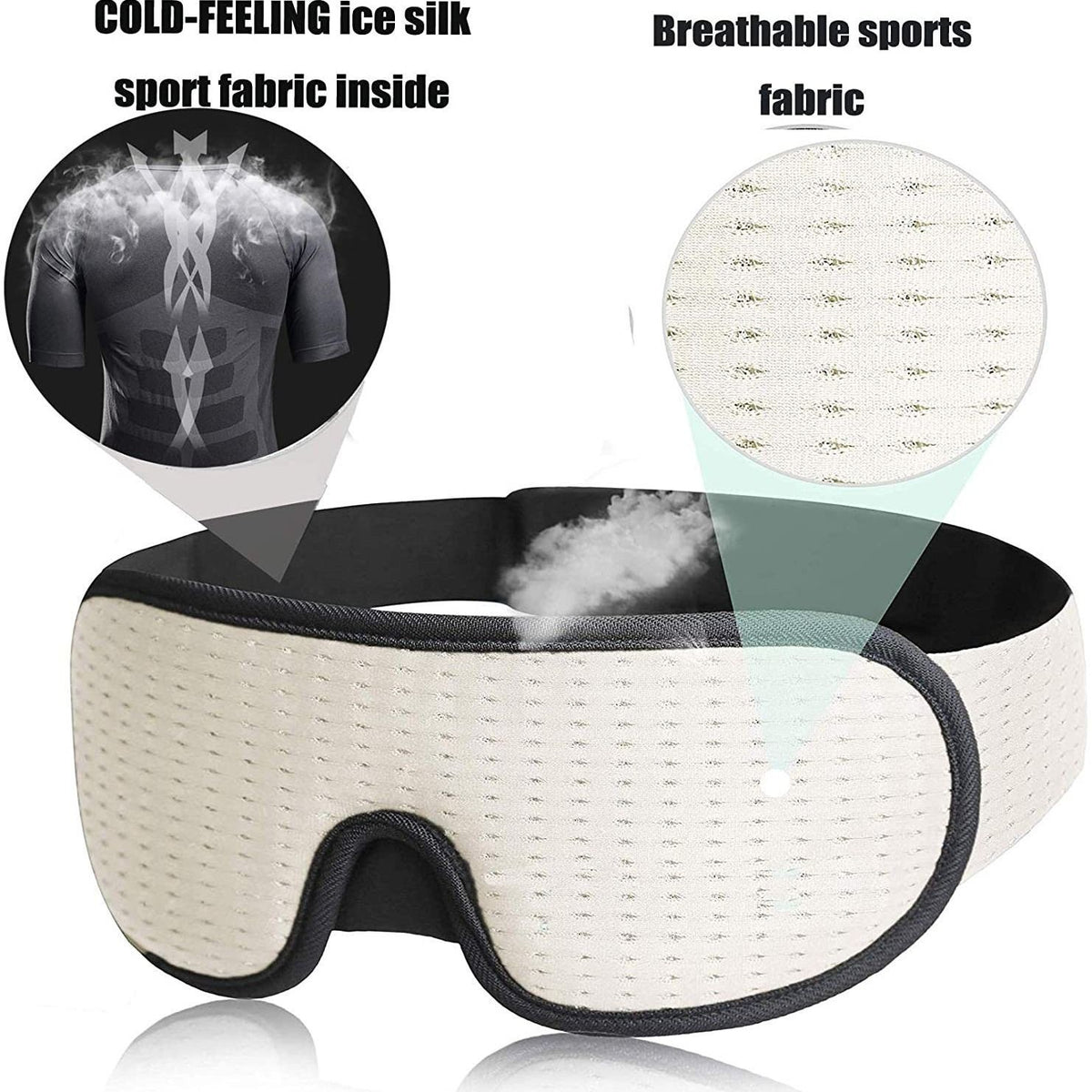 Contoured Ice Silk Sleep Mask