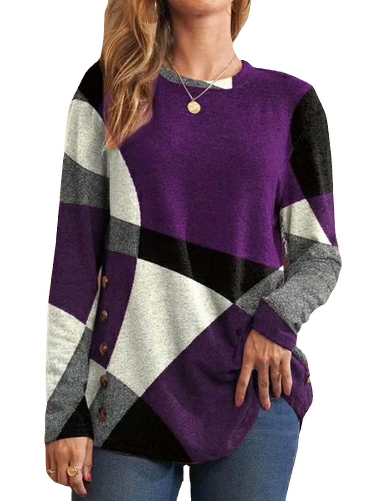 Printed Cashmere Blend Tee