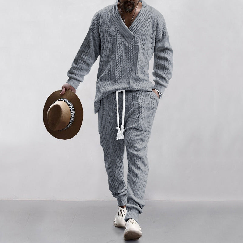 Nexus Arc Jacquard Knit Two-Piece Set