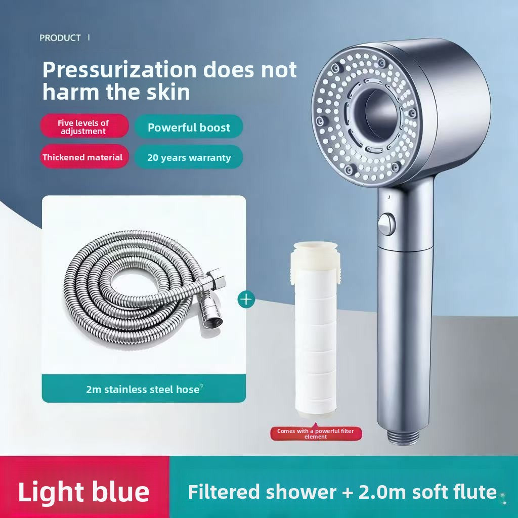 Turbo Air Booster Shower Head with Filter