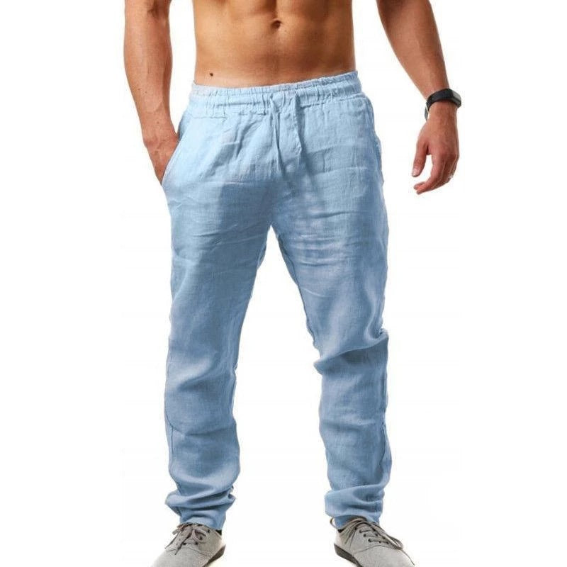 Men's Cotton Linen Sports Pants