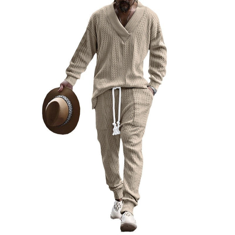 Nexus Arc Jacquard Knit Two-Piece Set