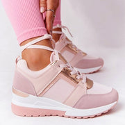 Women's Mesh Lace-Up Casual Sneakers