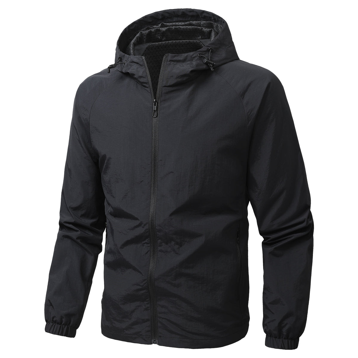 Mens Lightweight Waterproof Hooded Jacket
