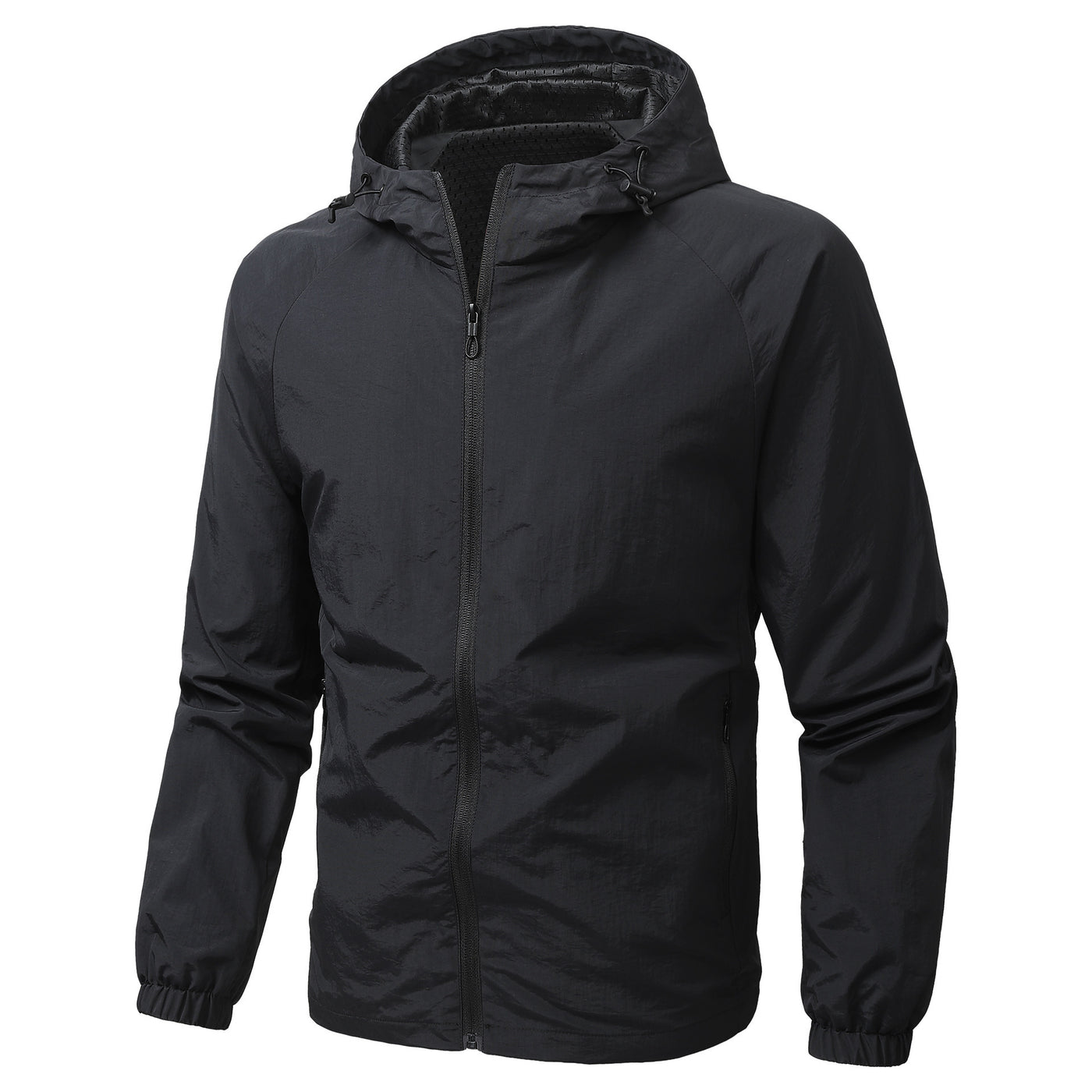 Mens Lightweight Waterproof Hooded Jacket