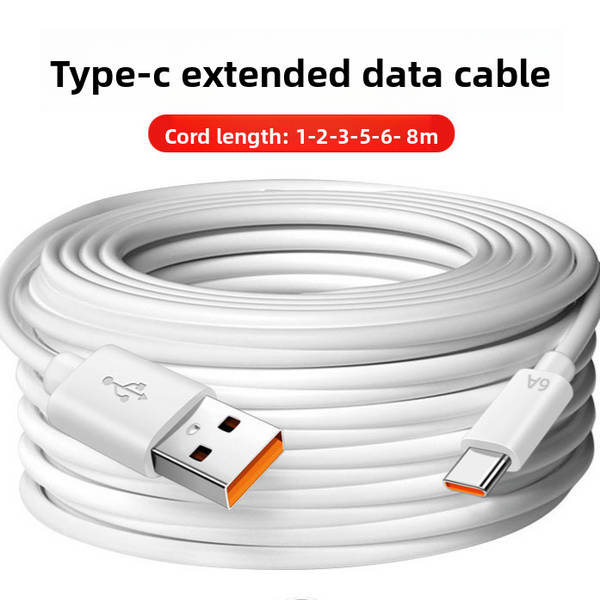 Extended Length USB Fast Charging Cable for Android and Type-C Devices