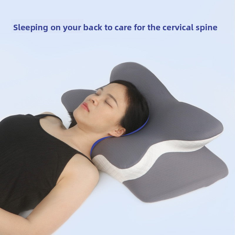 Ergonomic memory foam cervical pillow