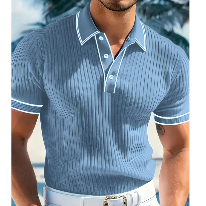 Color-Block Polo Shirt